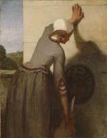 William Morris Hunt - Girl AT The Fountain